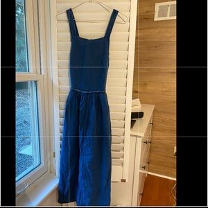 Aritzia denim midi dress